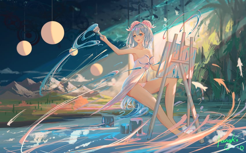 haiyi (synthesizer v and 1 more) drawn by fanghx
