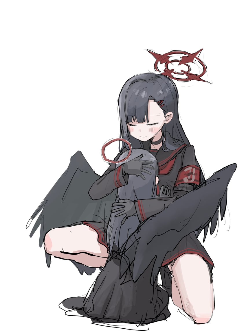 ichika and justice task force member (blue archive) drawn by greentea2400