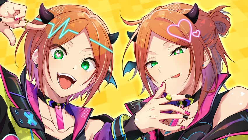 aoi hinata and aoi yuta (ensemble stars!) drawn by take_no_ko