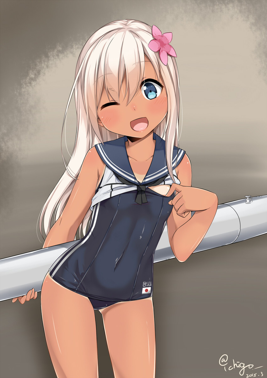 ro-500 (kantai collection) drawn by @ichigo
