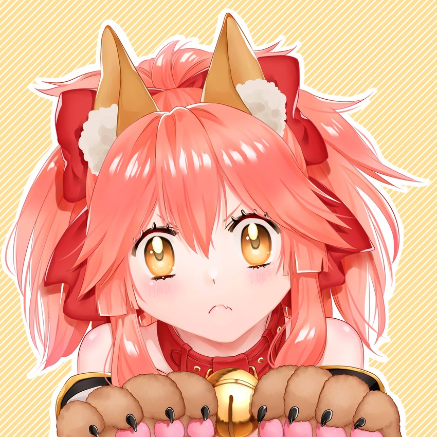 tamamo and tamamo cat (fate and 1 more) drawn by love_tamakya