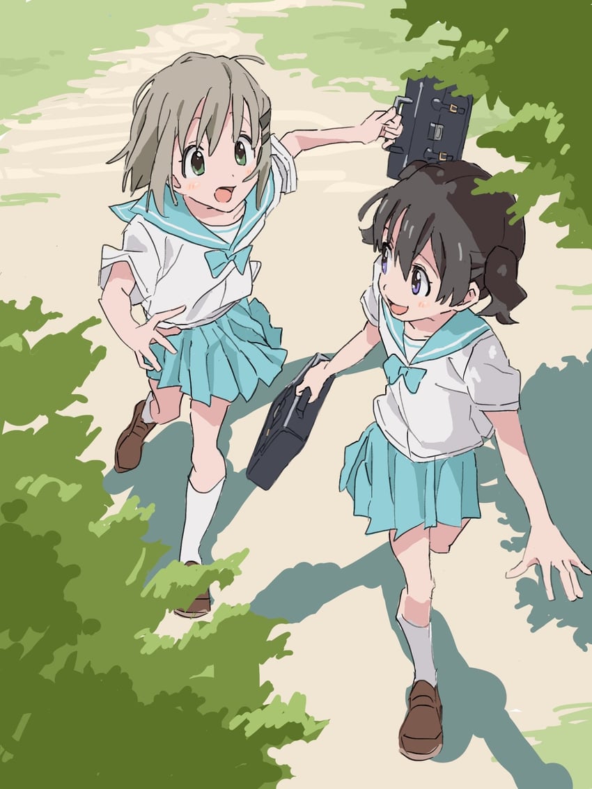 yukimura aoi and kuraue hinata (yama no susume) drawn by flask00