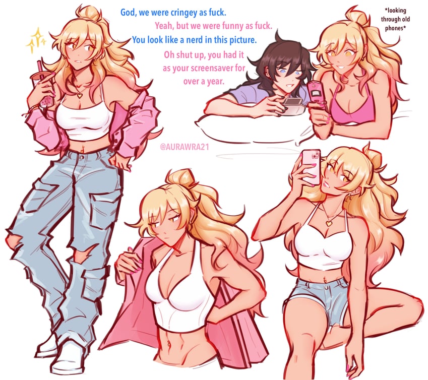 nicole and jecka (class of 09) drawn by aurora_(aurawra21)