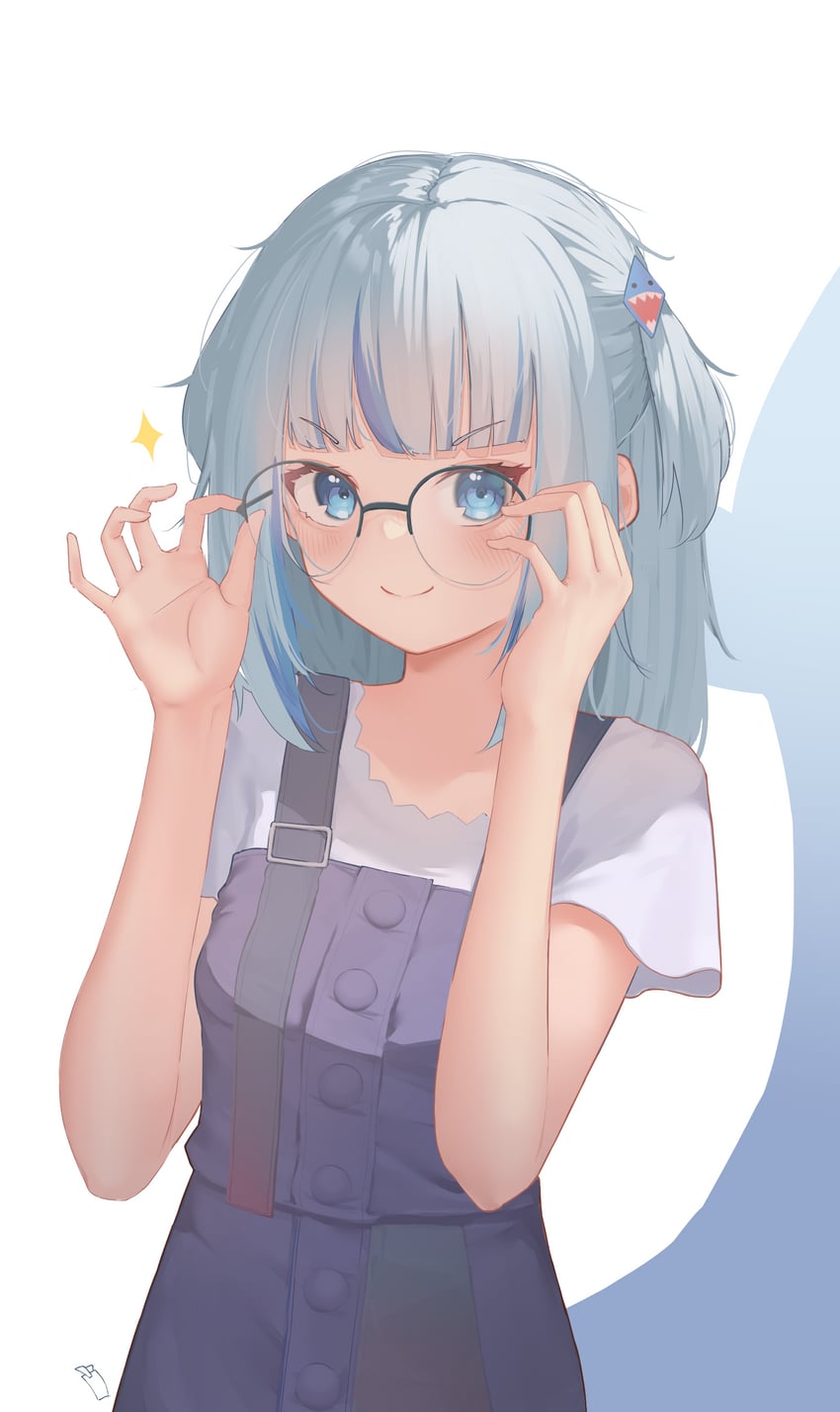 gawr gura (hololive and 1 more) drawn by tachibana_shiori_(suica_112)