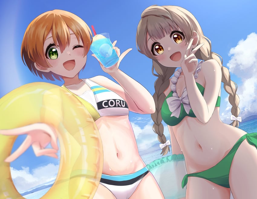 minami kotori and hoshizora rin (love live! and 1 more) drawn by hisaka
