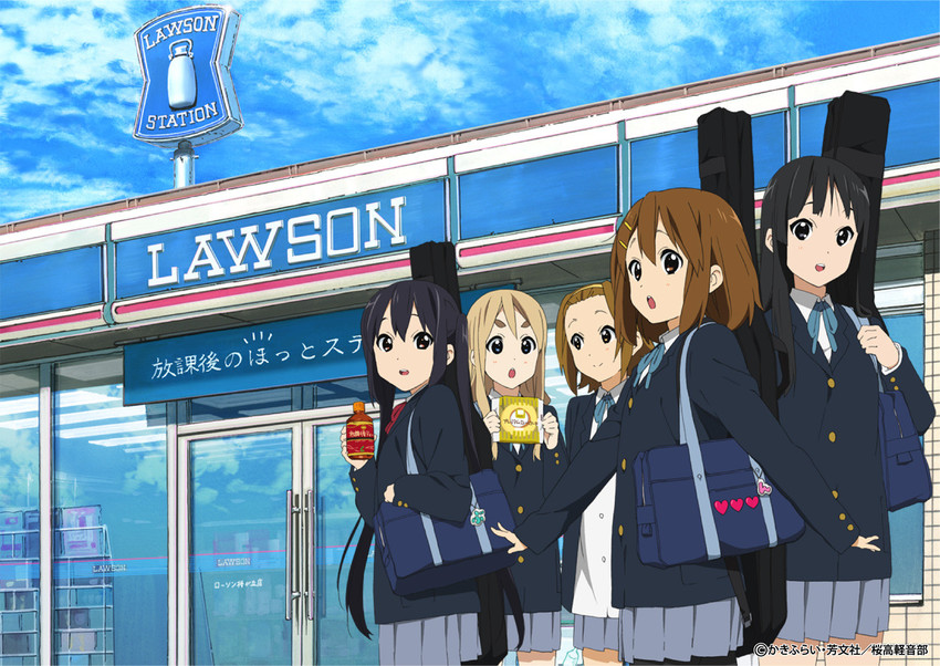 akiyama mio, nakano azusa, hirasawa yui, tainaka ritsu, and kotobuki tsumugi (k-on! and 1 more) drawn by horiguchi_yukiko