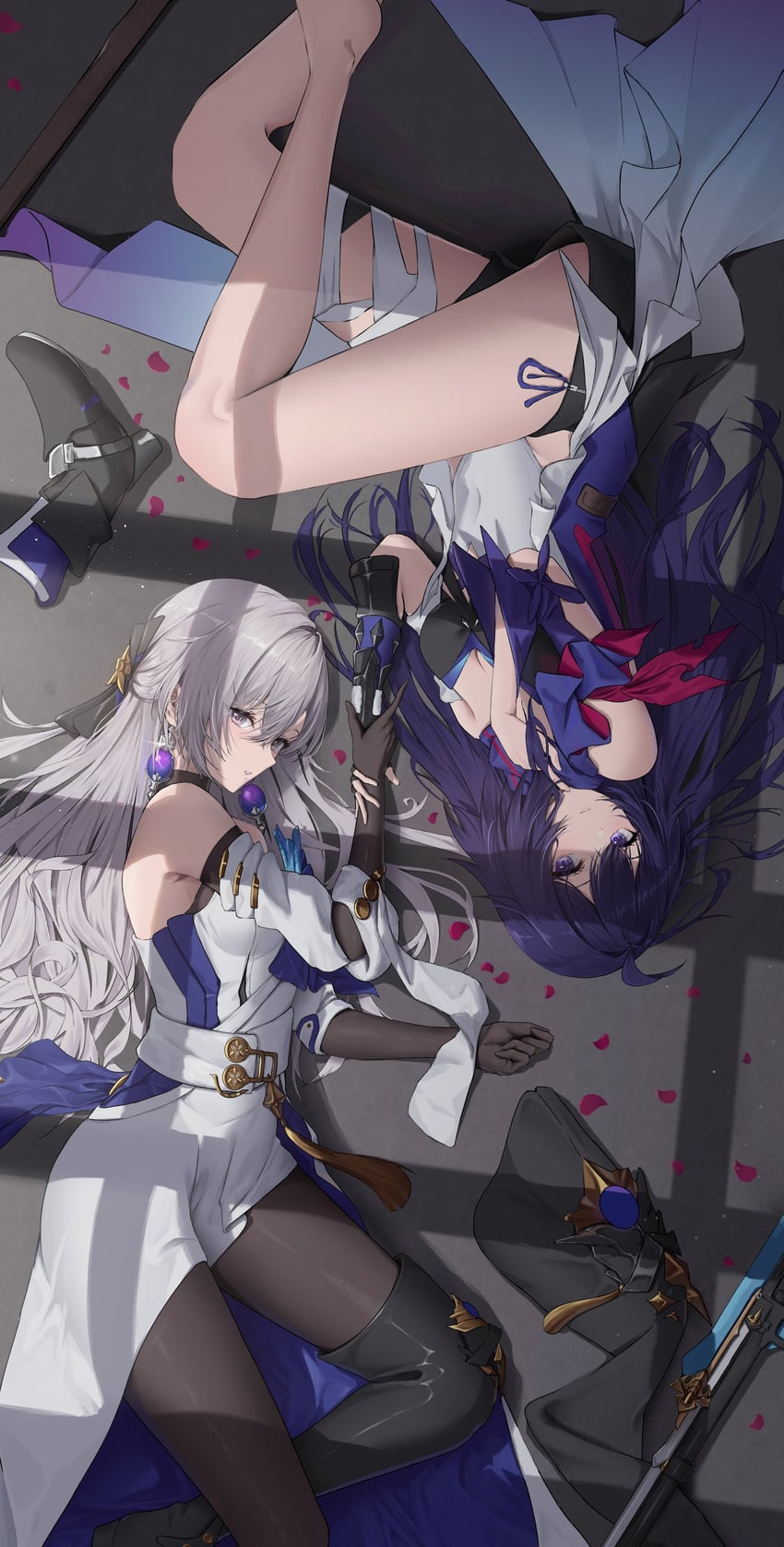 bronya rand and seele (honkai and 1 more) drawn by sasa_(sasa_ekakiman)