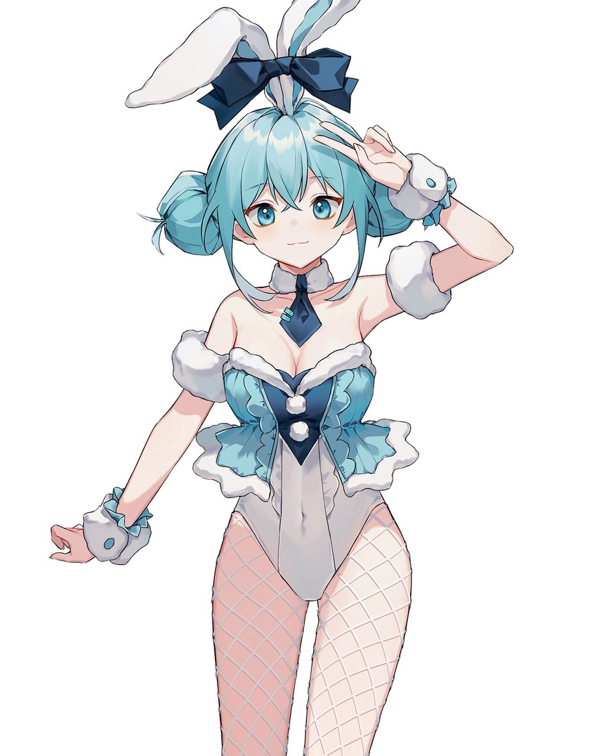 hatsune miku and bicute bunnies miku (vocaloid) drawn by heridy
