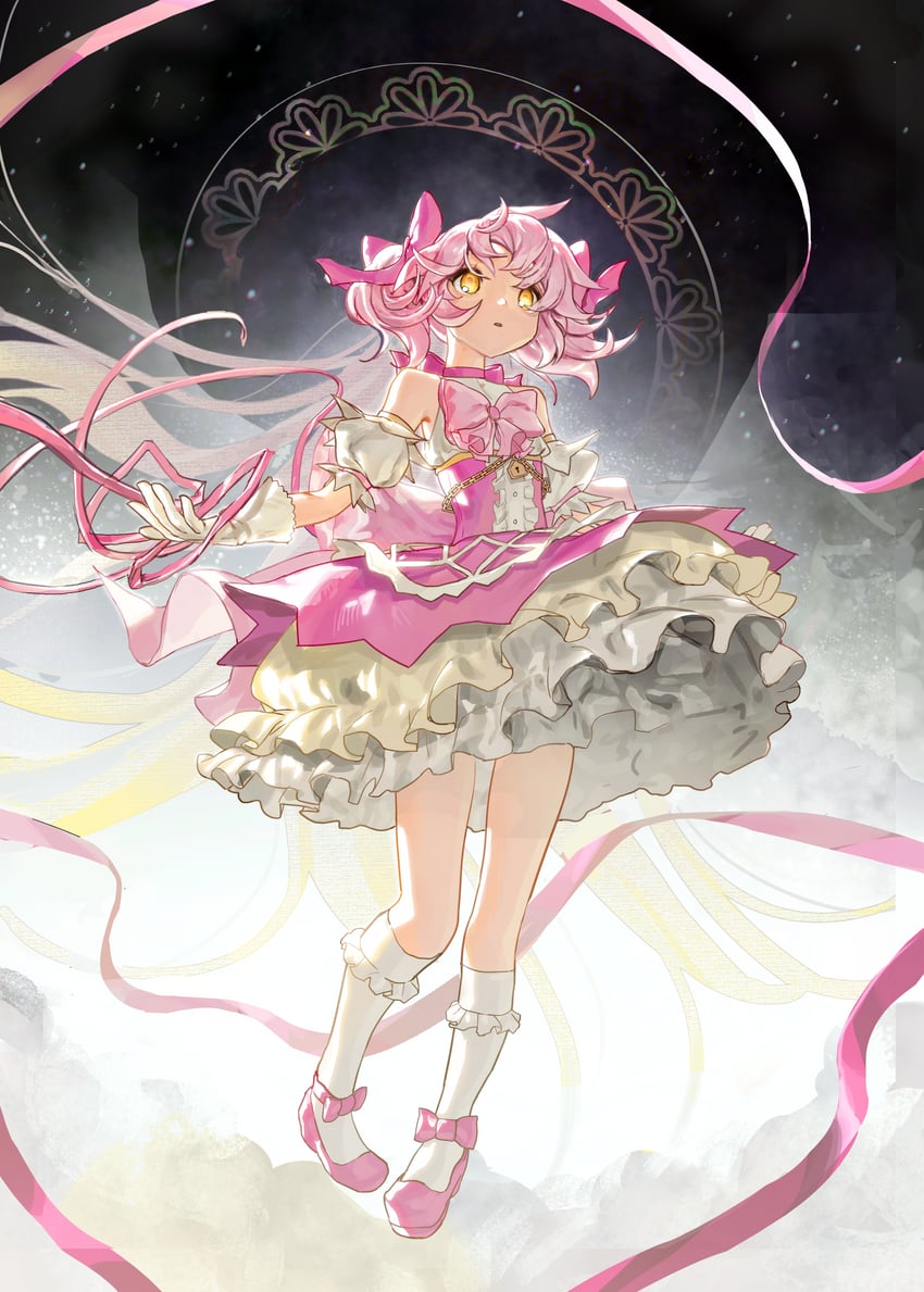 kaname madoka (mahou shoujo madoka magica and 1 more) drawn by kiki_(e_cy_ce)