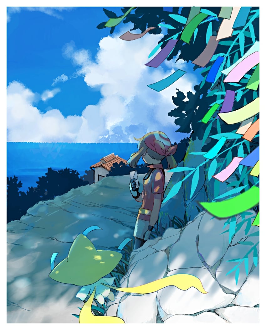 may and jirachi (pokemon and 1 more) drawn by popcorn_91