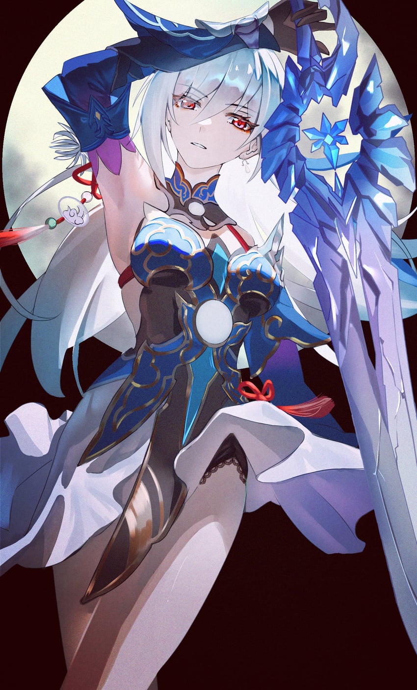 jingliu (honkai and 1 more) drawn by he_jiu
