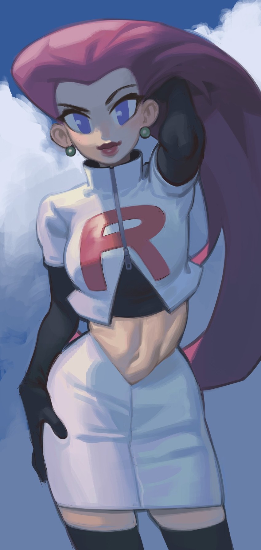 jessie (pokemon and 1 more) drawn by gloss_(hotglossed)