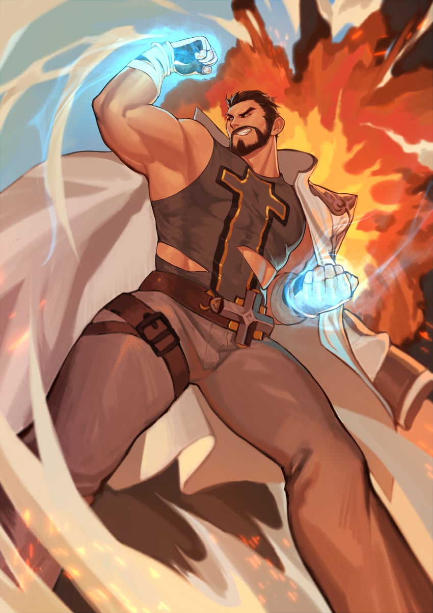 male priest and monk (dungeon and fighter) drawn by baimeme
