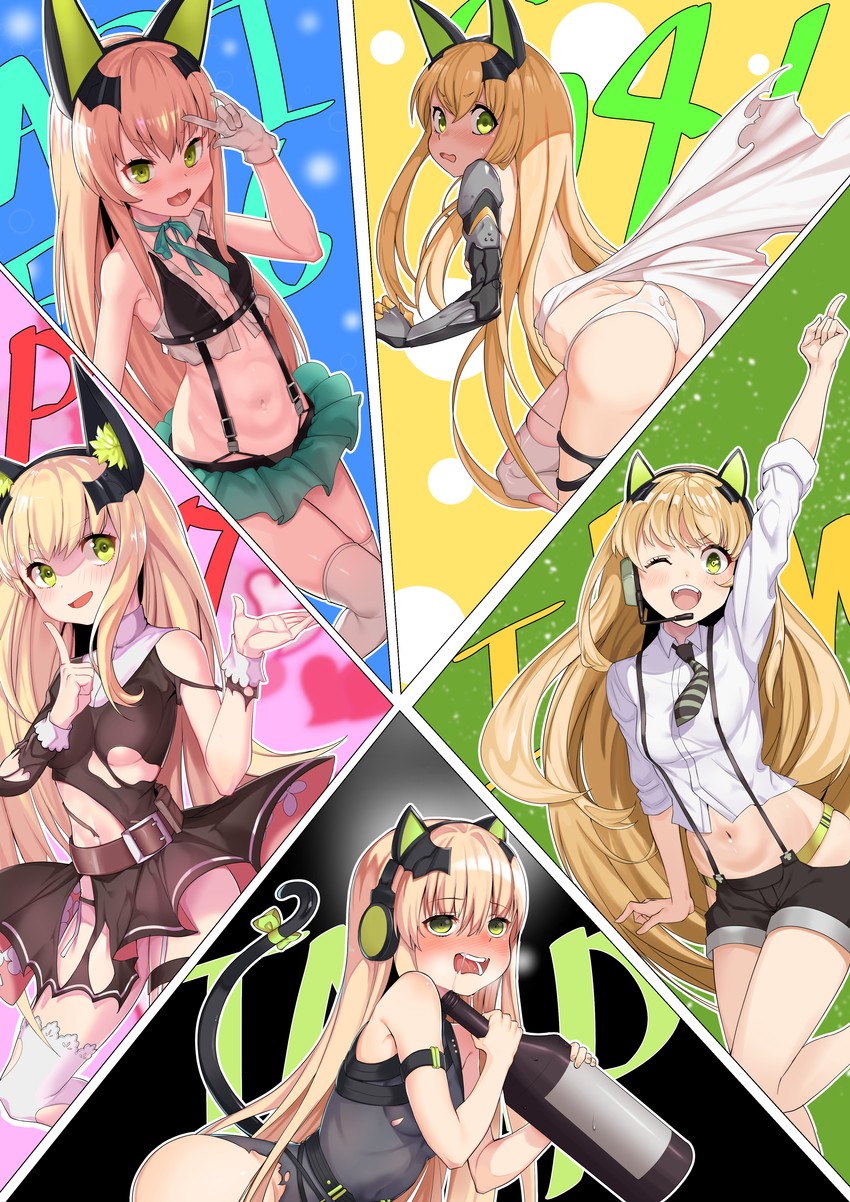g41, idw, tmp, p7, and art556 (girls' frontline) drawn by ohihil