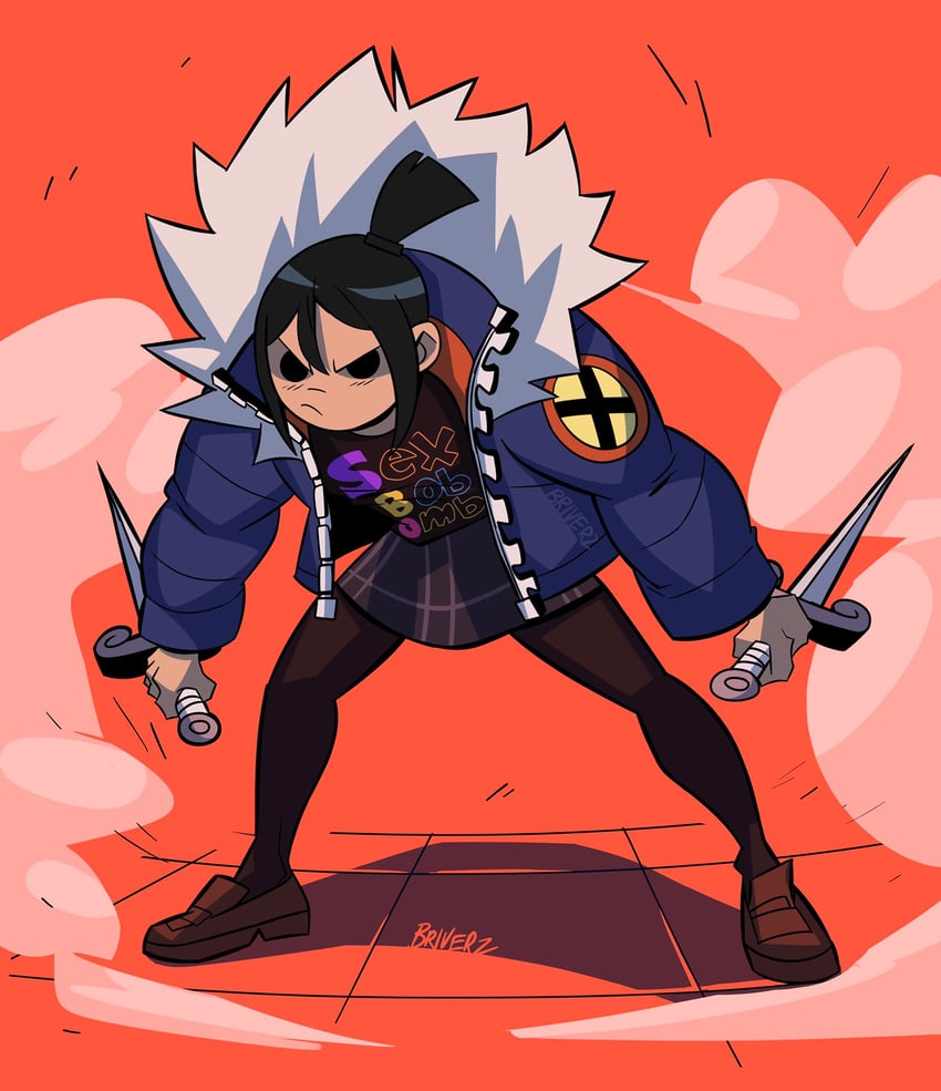 knives chau (scott pilgrim and 1 more) drawn by br1verz