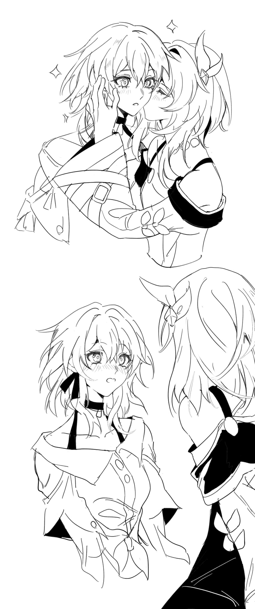 march 7th and cyrene (honkai and 1 more) drawn by huangmen_jijimifan