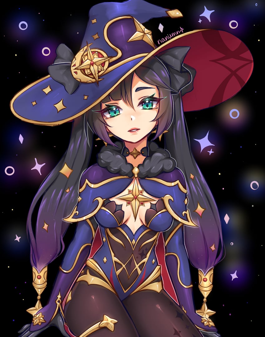 mona (genshin impact) drawn by nanumn