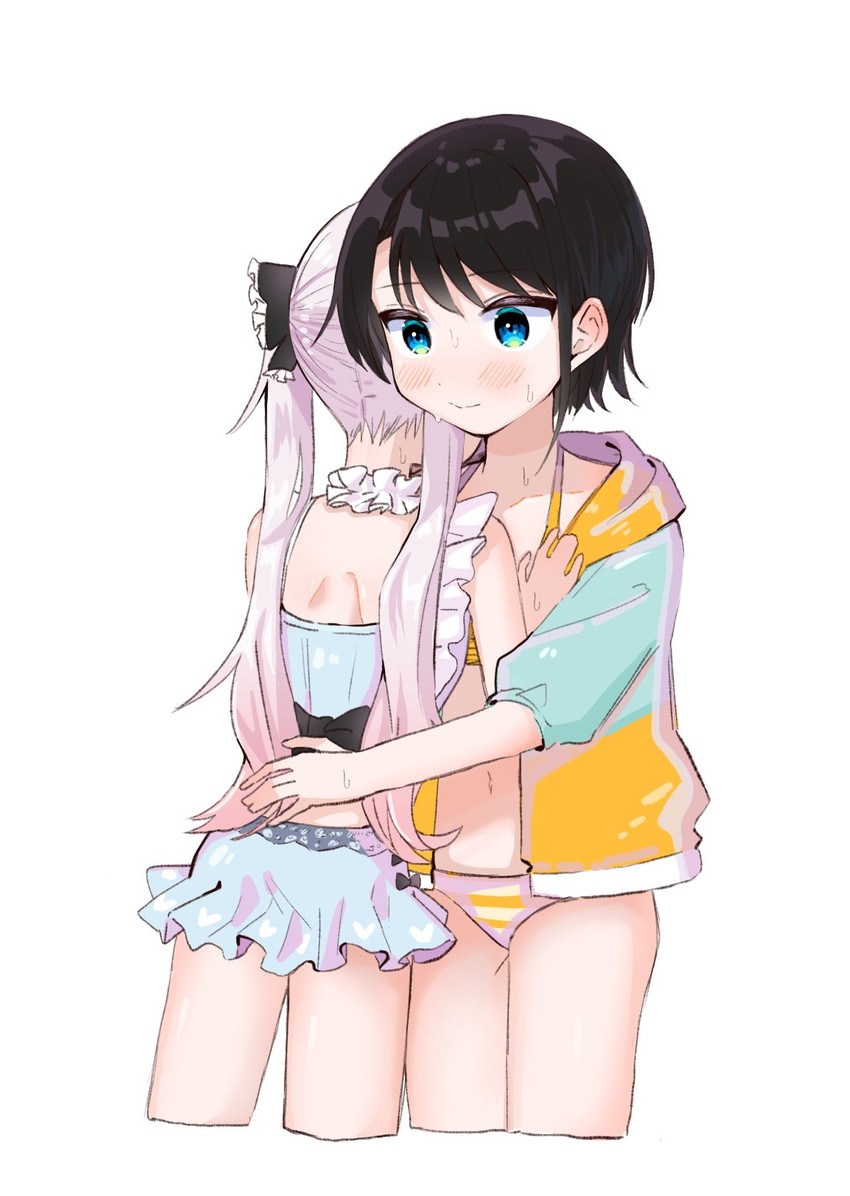 oozora subaru and nakiri ayame (hololive) drawn by kirome_toru_2