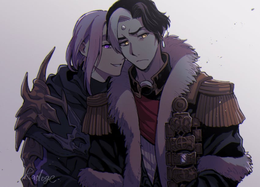 emet-selch and hythlodaeus (final fantasy and 1 more) drawn by radoge14