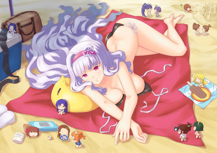 hoshii miki, kisaragi chihaya, amami haruka, kikuchi makoto, shijou takane, and 9 more (idolmaster and 1 more) drawn by moonhackle