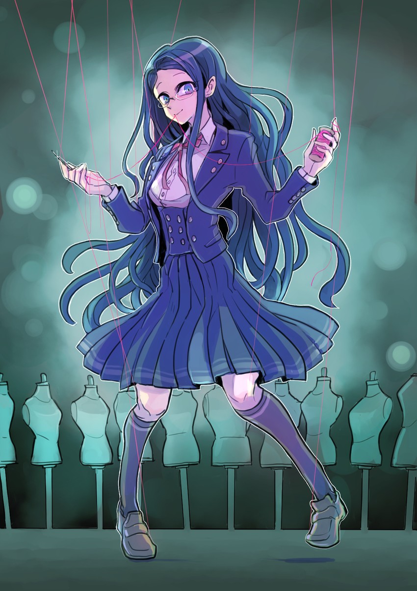 shirogane tsumugi (danganronpa and 1 more) drawn by kumakoro_(tetsupag)