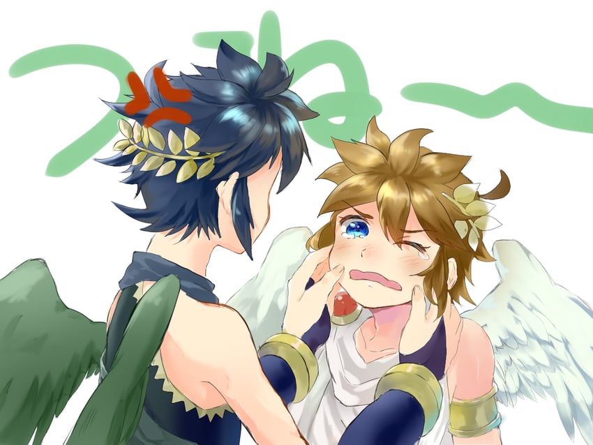 pit and dark pit (kid icarus and 1 more) drawn by nari_(naridao0814)