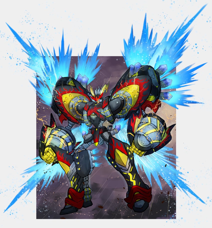 ryzeal detonator (yu-gi-oh!) drawn by adeshi_(adeshi0693119)