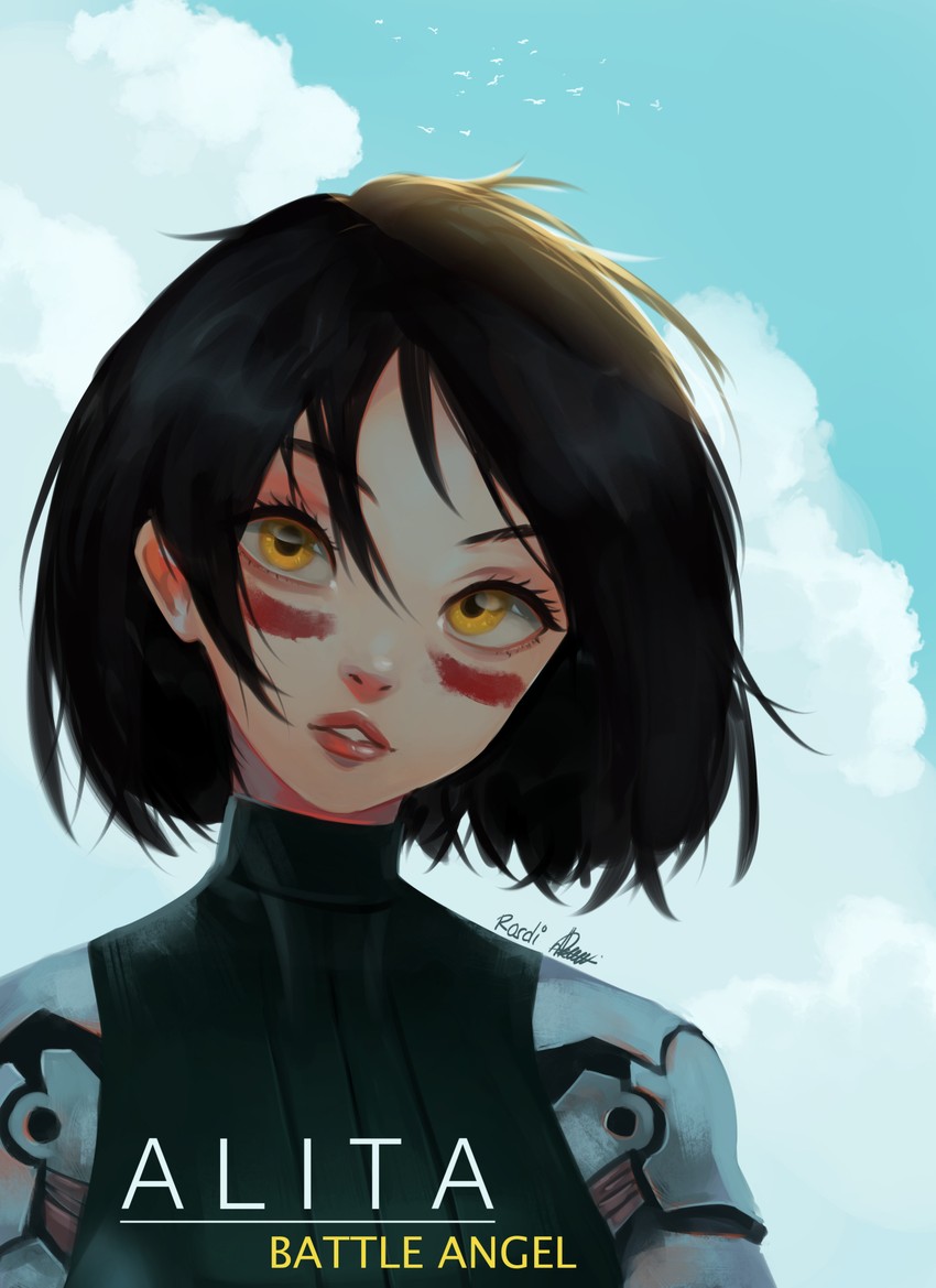 alita (battle angel alita and 1 more) drawn by rosdi