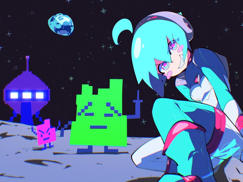 space girl, err, and ignignokt (original and 1 more) drawn by aetherion