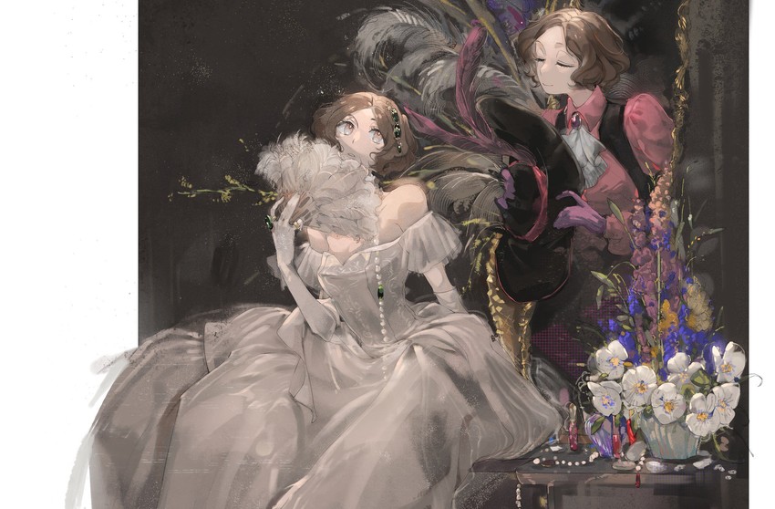 okumura haru (persona and 1 more) drawn by olopheris