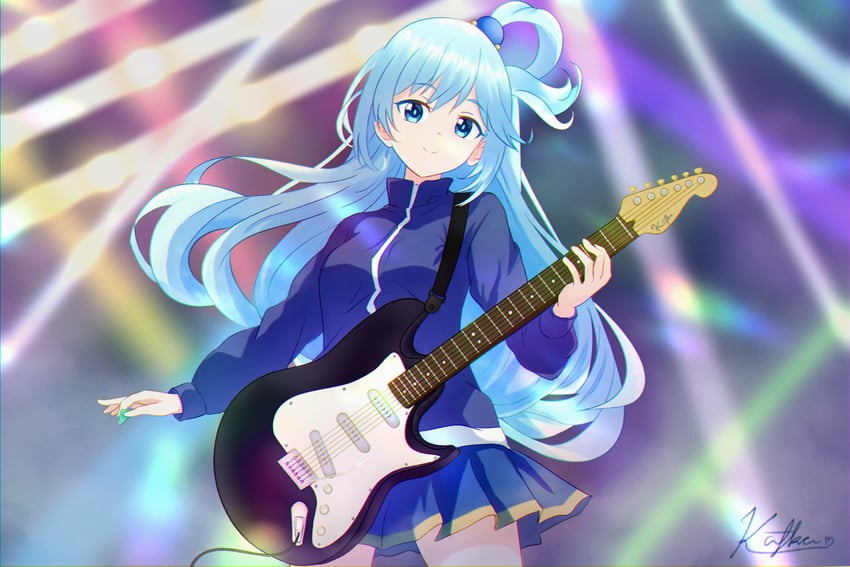 aqua (bocchi the rock! and 1 more) drawn by kafka963