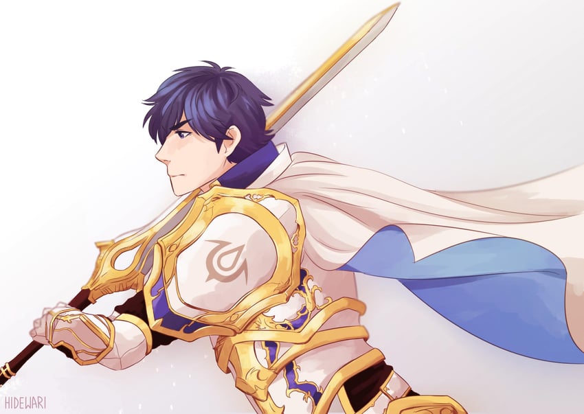 chrom (fire emblem and 2 more) drawn by hidewari