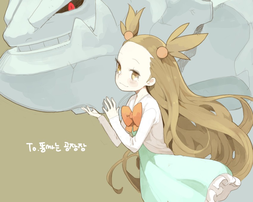 jasmine and steelix (pokemon and 1 more) drawn by doremi_(doremi4704)