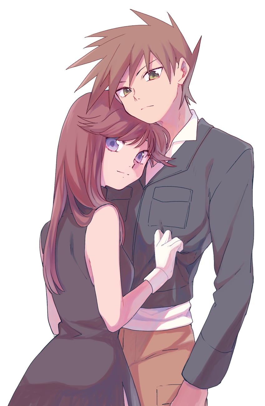 blue oak and green (pokemon and 1 more) drawn by yui_ko