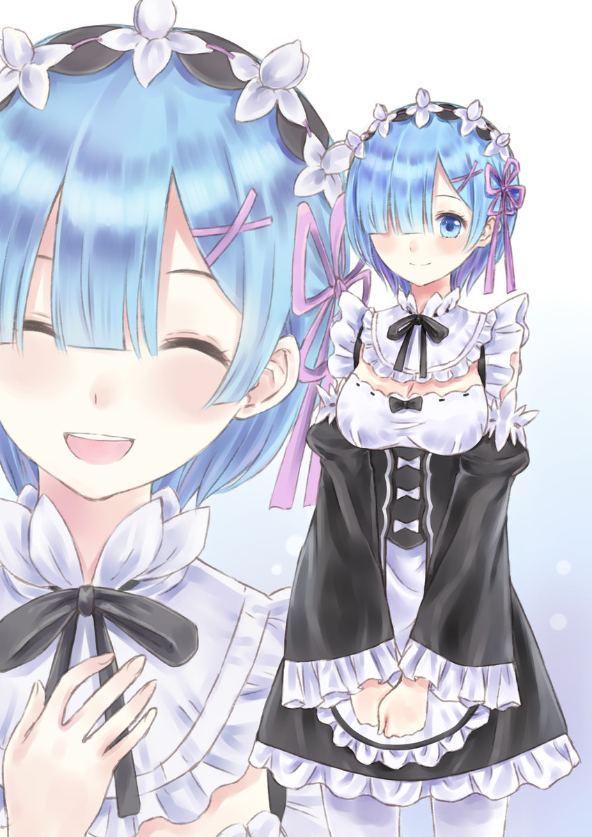 rem (re:zero kara hajimeru isekai seikatsu) drawn by u-mil