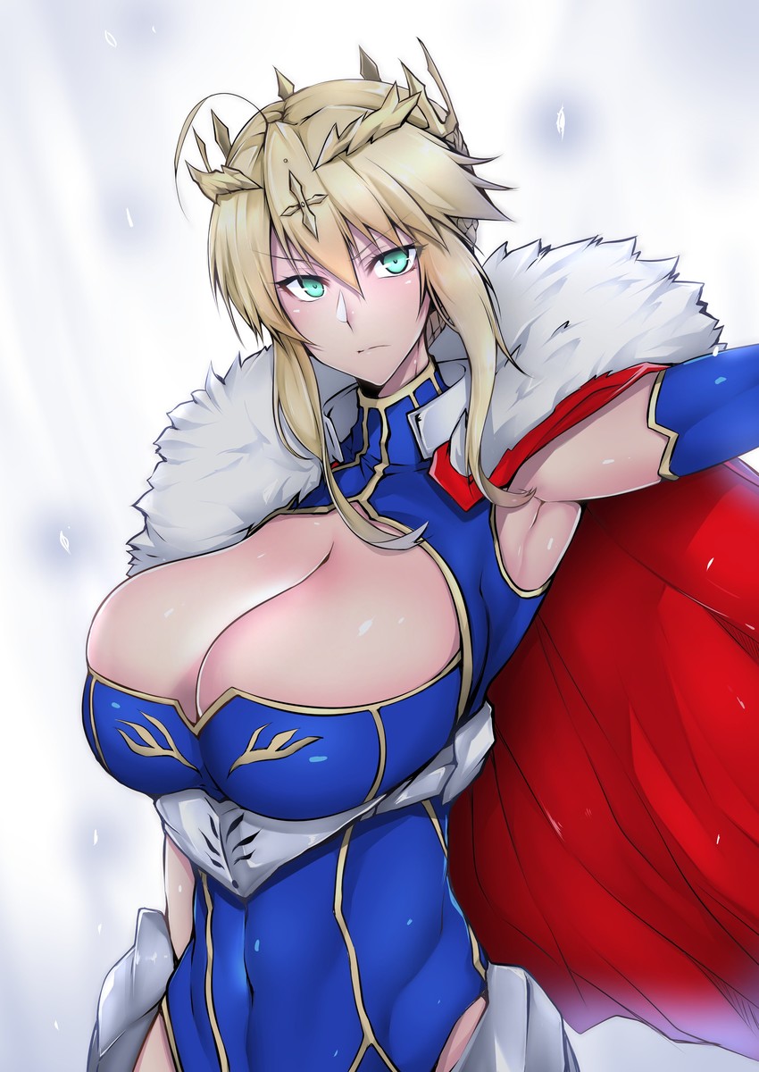 artoria pendragon (fate and 1 more) drawn by gggg