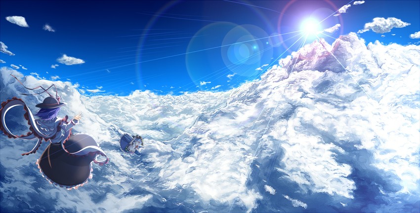hinanawi tenshi and nagae iku (touhou) drawn by shiroino_(shirayuki_mutsuki)
