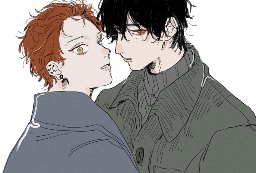 yamada ichiro and harai kuko (hypnosis mic) drawn by shiawase_de_ite