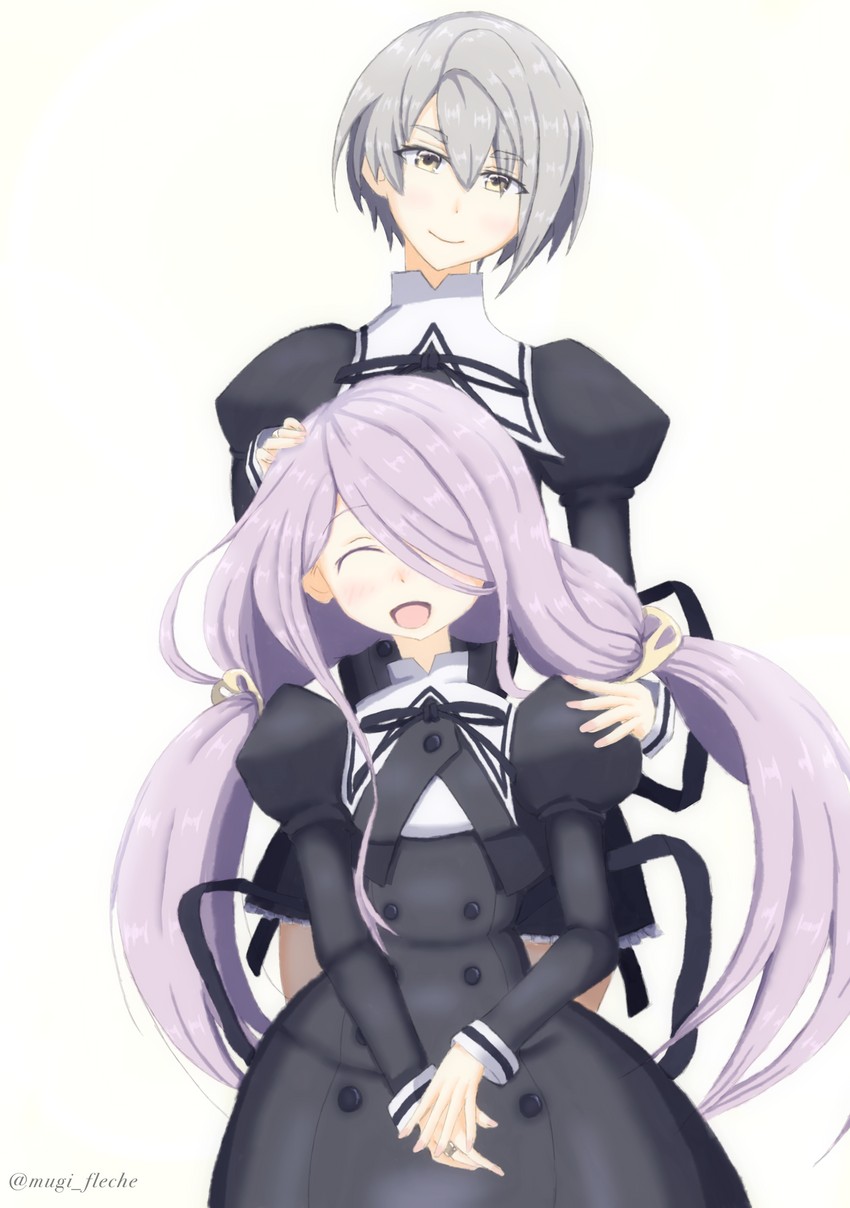 hitotsuyanagi yuri and kawazoe misuzu (assault lily) drawn by puff_ninja