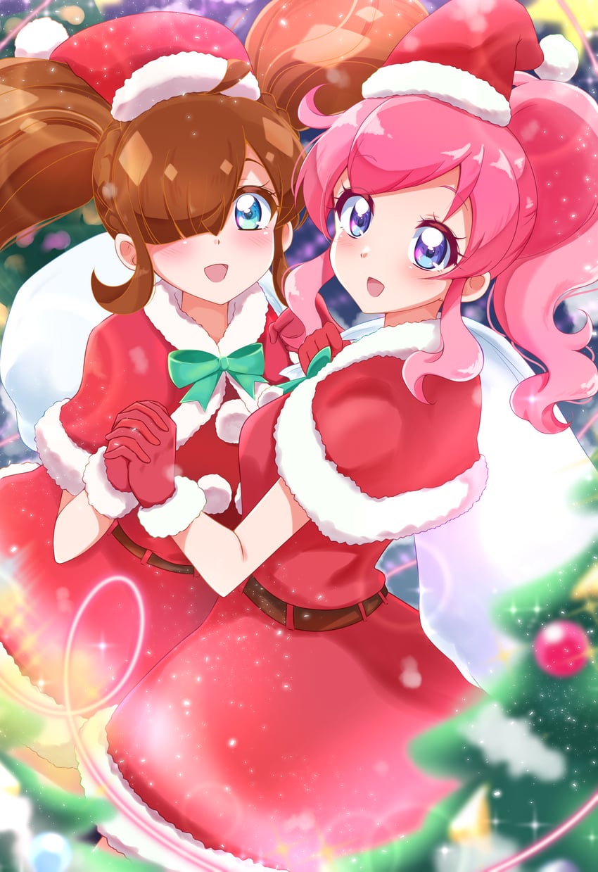 momoyama mirai and nijinosaki dia (pretty series and 1 more) drawn by sugimura_mickey