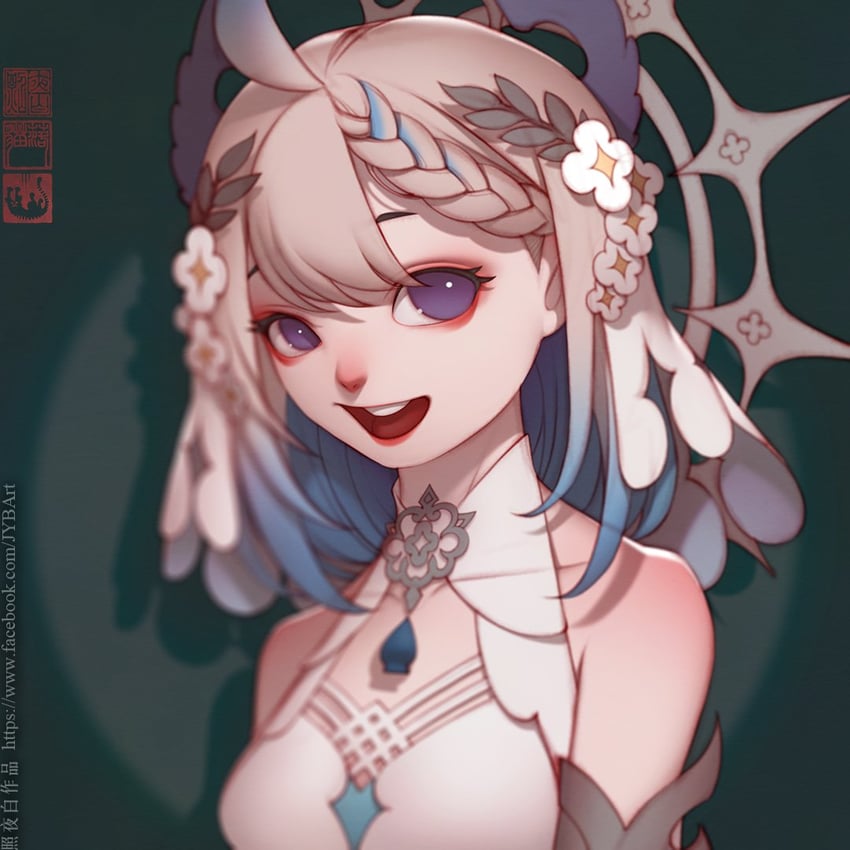 enna alouette (nijisanji and 1 more) drawn by zhaoyebai