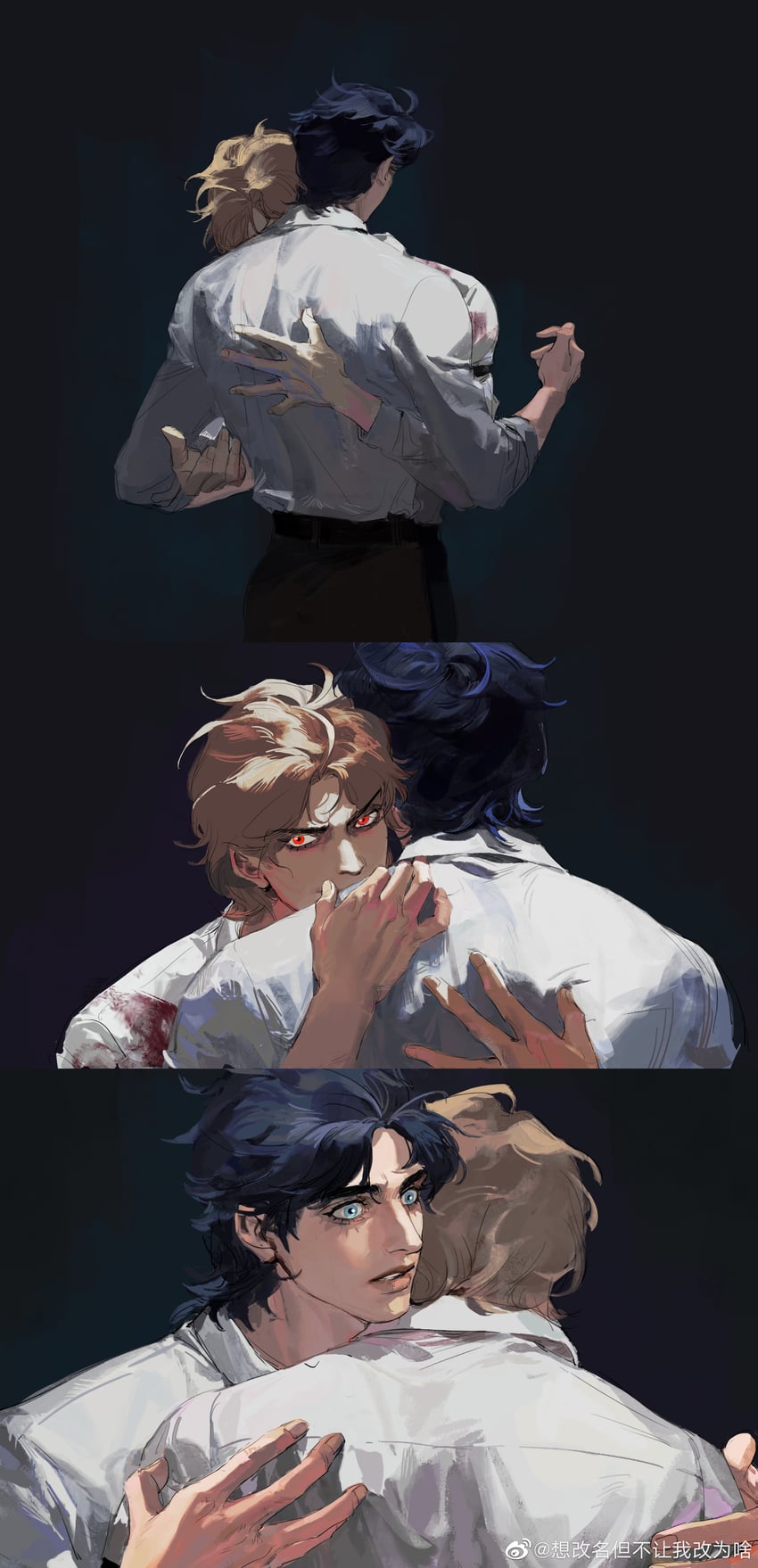 dio brando and jonathan joestar (jojo no kimyou na bouken and 1 more) drawn by luguoadeli_(maple12031)