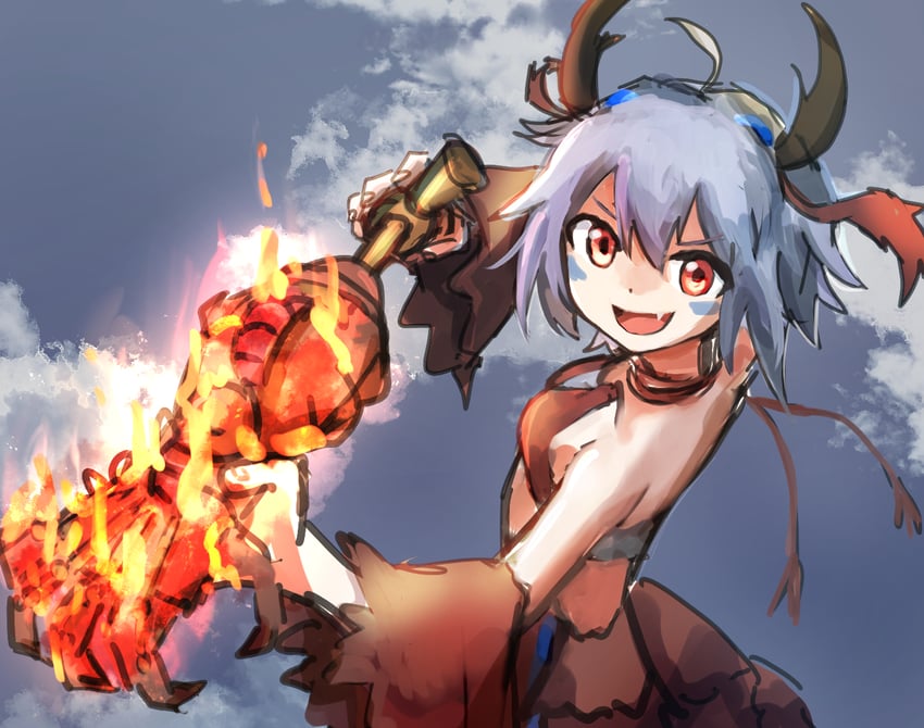 traptrix myrmeleo and fire hand (yu-gi-oh!) drawn by hatano_kiyoshi