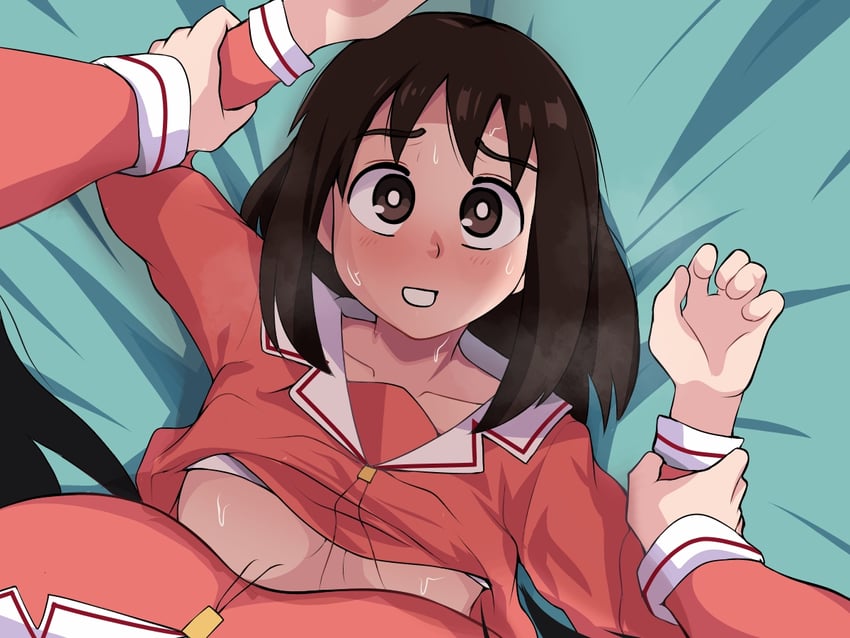 kasuga ayumu and sakaki (azumanga daioh) drawn by achmad_sjahrir