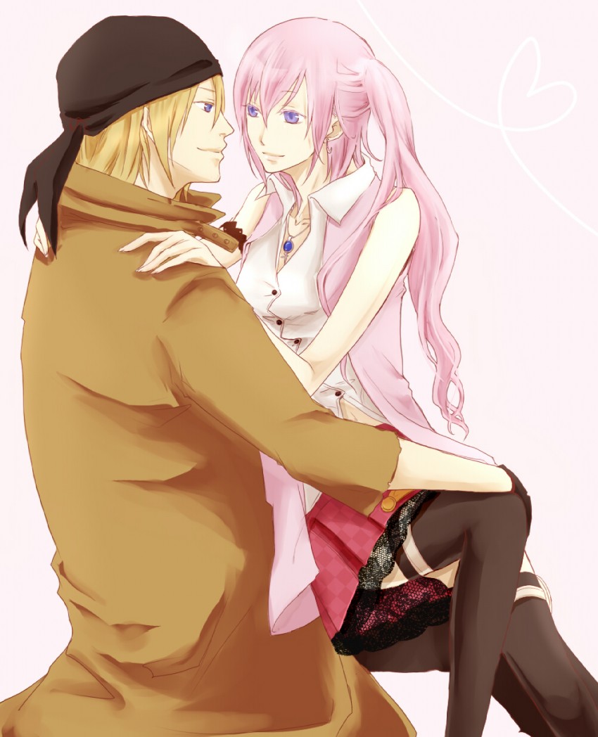 serah farron and snow villiers (final fantasy and 1 more) drawn by minami_(die_glut)