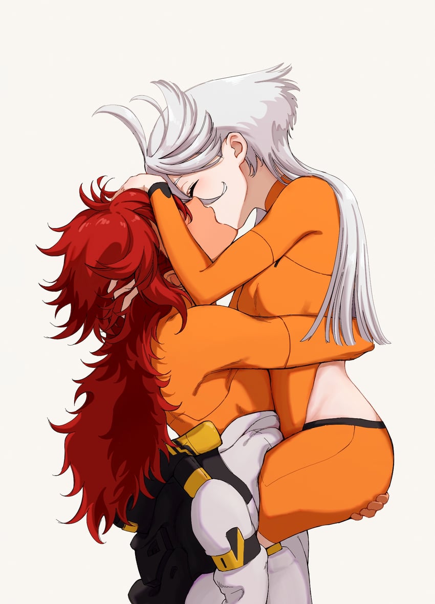suletta mercury and miorine rembran (gundam and 1 more) drawn by himmel_(keine_haare)