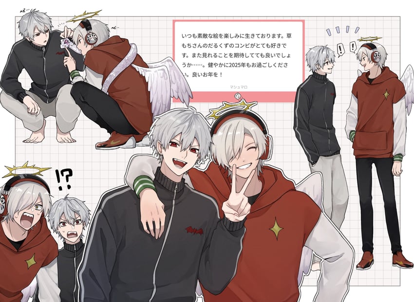 kuzuha and daruma is god (nijisanji and 2 more) drawn by kusa_mo_chi