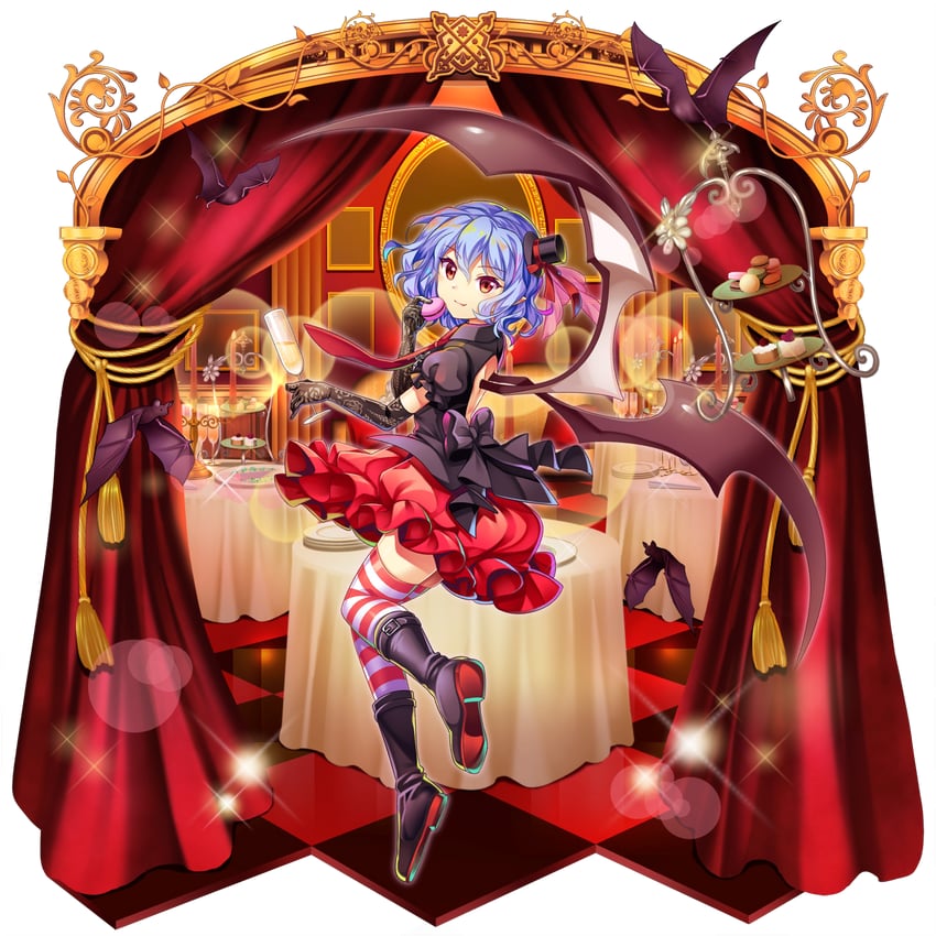 remilia scarlet (touhou and 1 more) drawn by rotte_(1109)