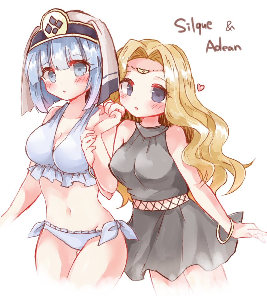 silque and edain (fire emblem and 2 more) drawn by sui_(aruko91)