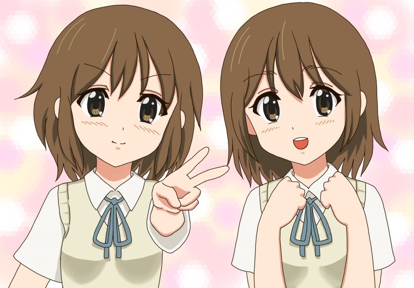 hirasawa yui and hirasawa ui (k-on!) drawn by chunpai